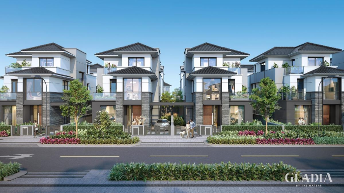 biệt thự đơn lập dự án Gladia Khang Điền